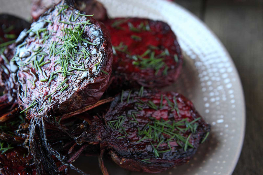 Chocolate Aged Balsamic Roasted Beets
