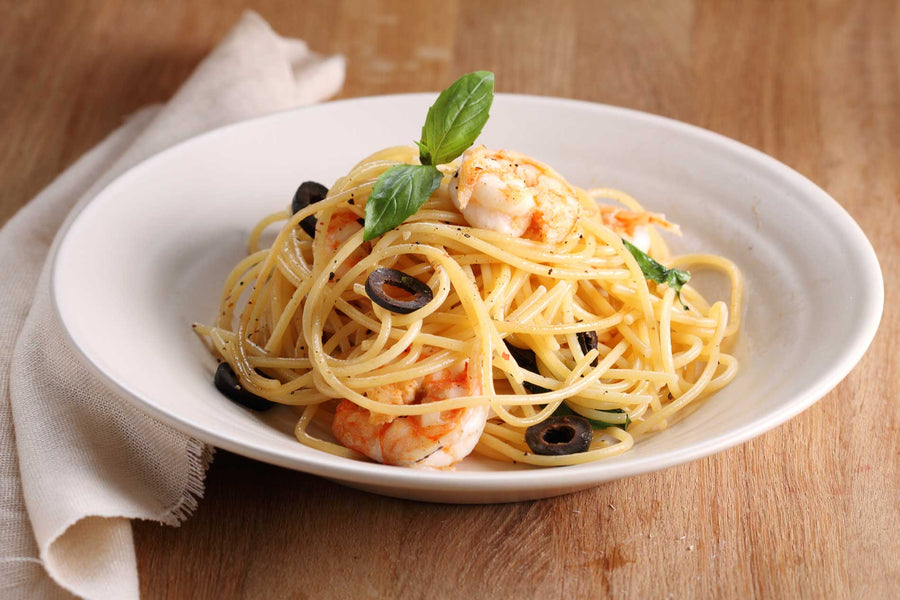 Shrimp Pasta with Lemon Olive Oil